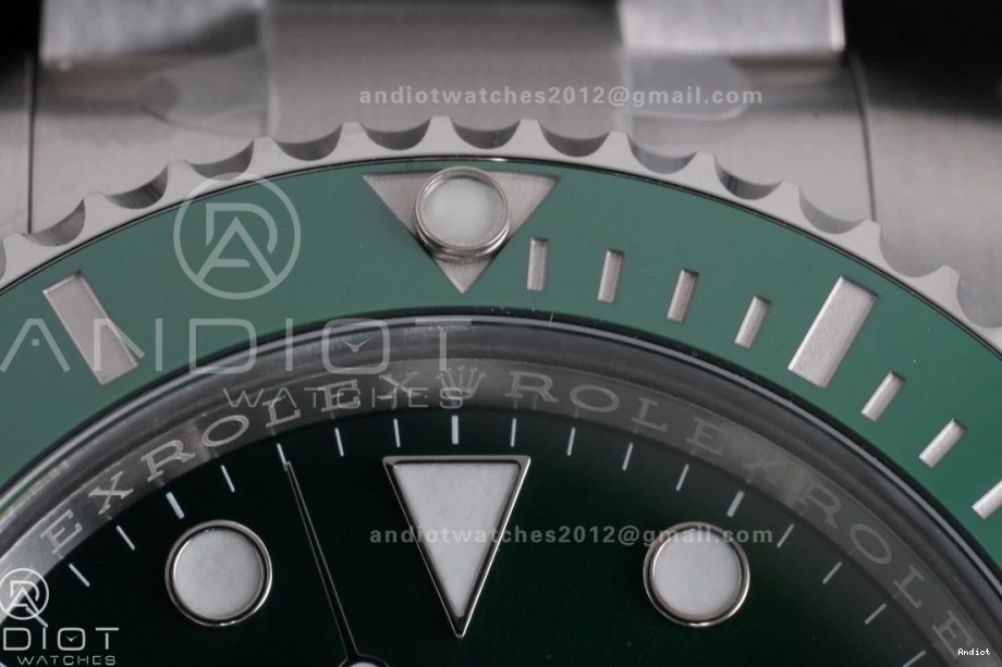 116610 Best SA3135 Clean Ceramic Green Submariner Bracelet SS Hulk Edition LV 904L 1:1 On 0508